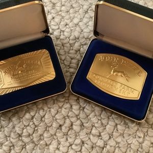 John Deere belt buckle (set of two)